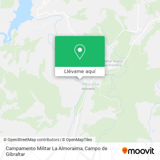 Mapa Campamento Militar La Almoraima