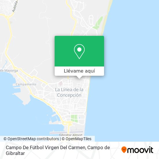 Mapa Campo De Fútbol Virgen Del Carmen