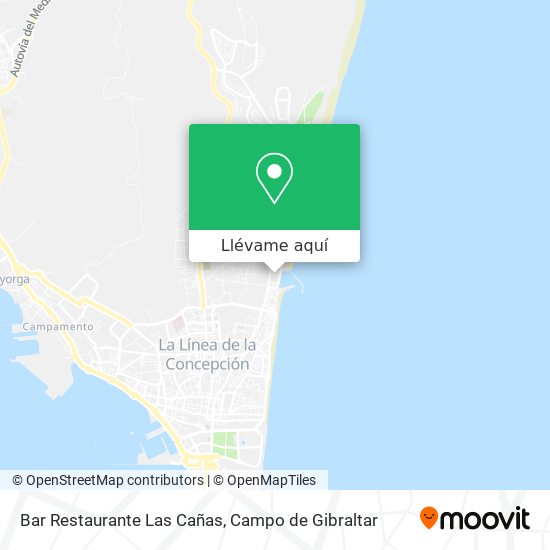 Mapa Bar Restaurante Las Cañas