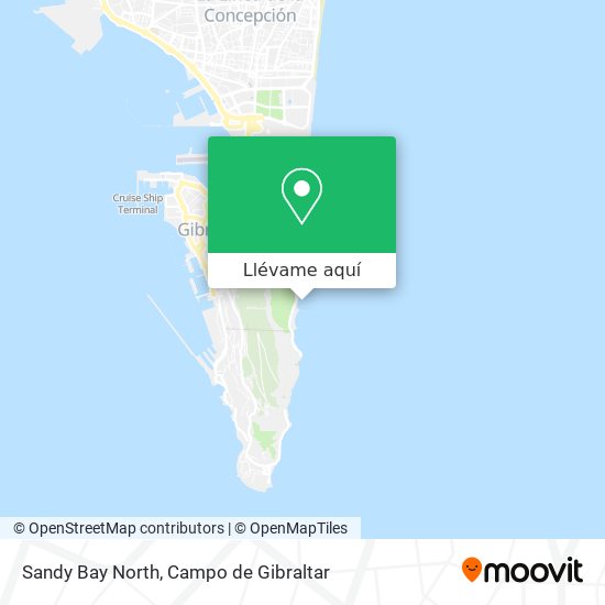 Mapa Sandy Bay North