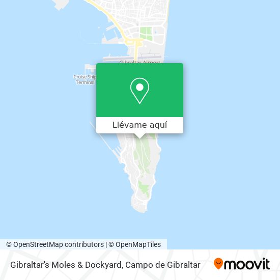 Mapa Gibraltar's Moles & Dockyard