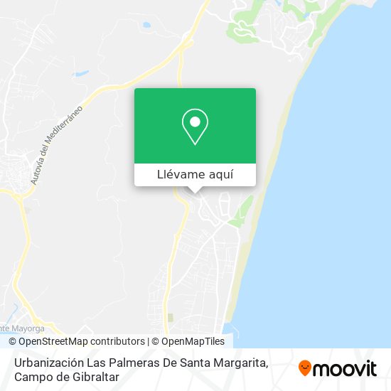 Mapa Urbanización Las Palmeras De Santa Margarita