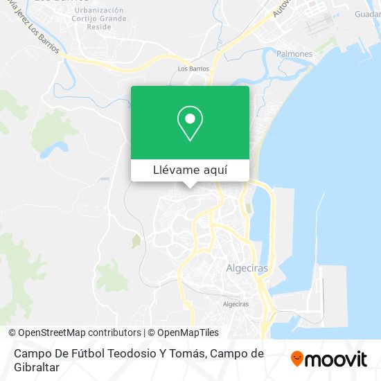 Mapa Campo De Fútbol Teodosio Y Tomás