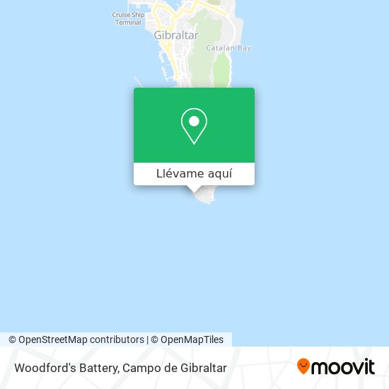 Mapa Woodford's Battery