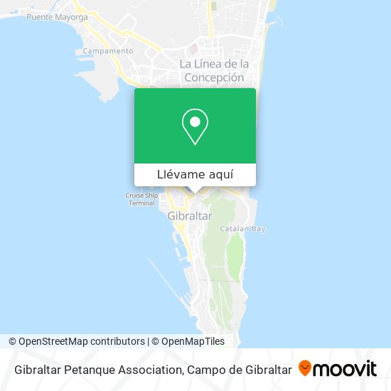 Mapa Gibraltar Petanque Association