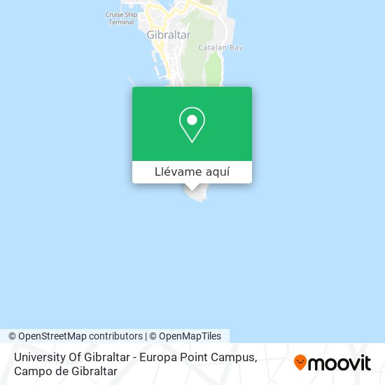 Mapa University Of Gibraltar - Europa Point Campus