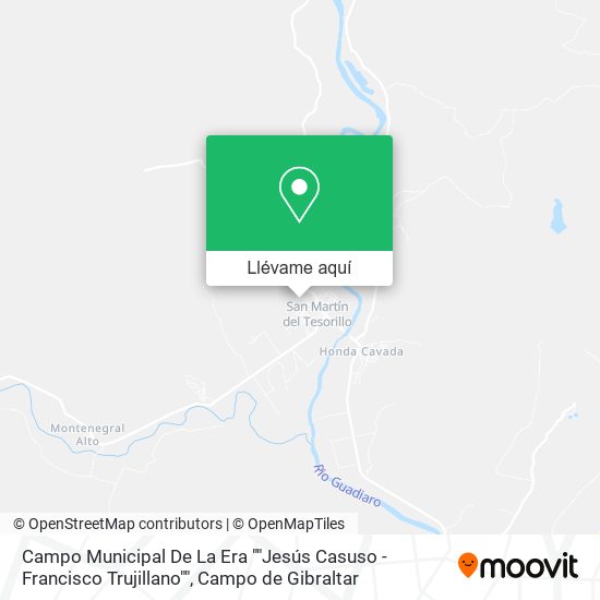 Mapa Campo Municipal De La Era ""Jesús Casuso - Francisco Trujillano""