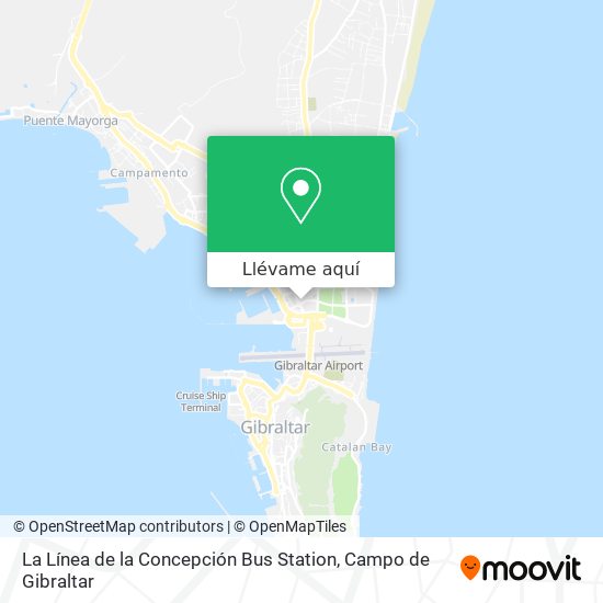 Mapa La Línea de la Concepción Bus Station