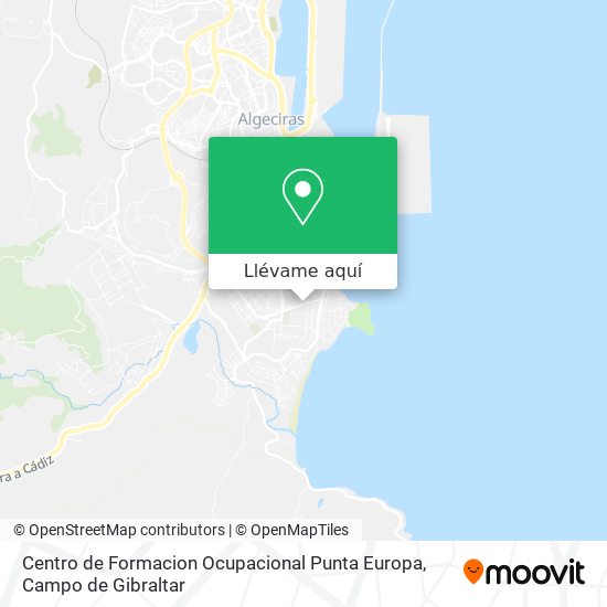 Mapa Centro de Formacion Ocupacional Punta Europa