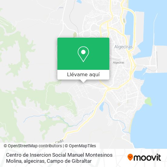 Mapa Centro de Insercion Social Manuel Montesinos Molina, algeciras