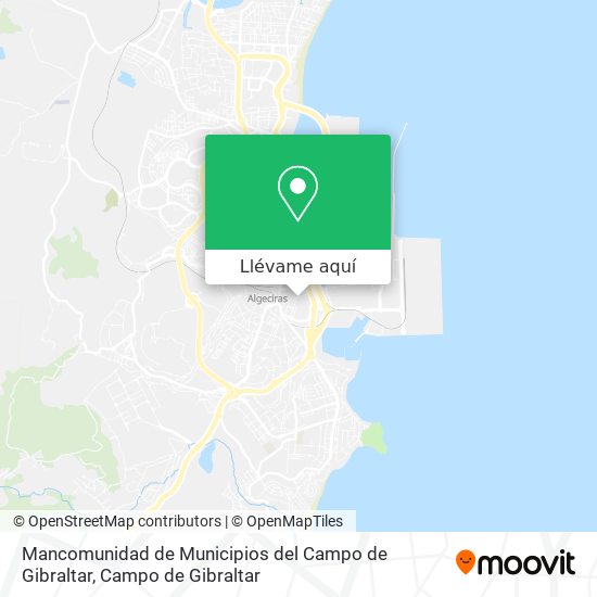 Mapa Mancomunidad de Municipios del Campo de Gibraltar