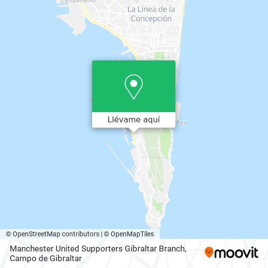 Mapa Manchester United Supporters Gibraltar Branch