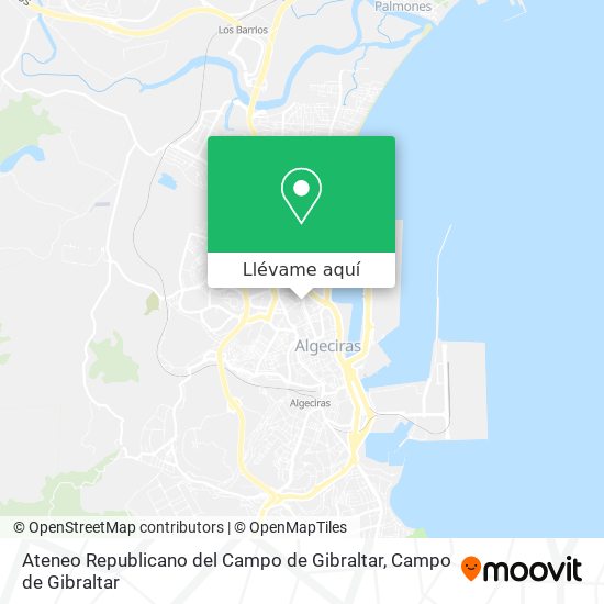 Mapa Ateneo Republicano del Campo de Gibraltar