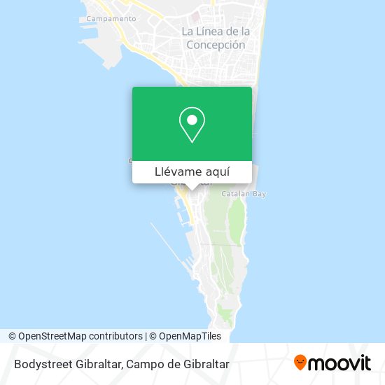 Mapa Bodystreet Gibraltar