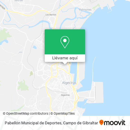 Mapa Pabellón Municipal de Deportes