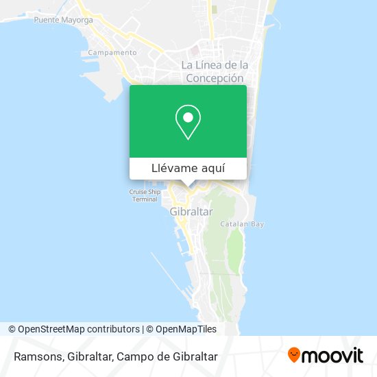 Mapa Ramsons, Gibraltar