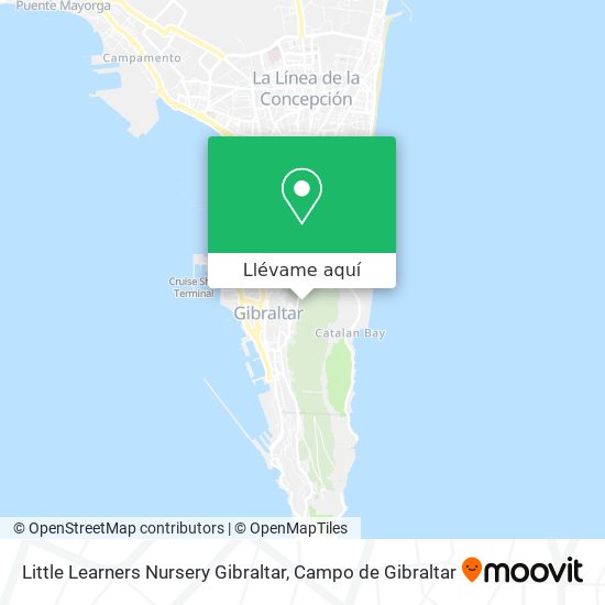 Mapa Little Learners Nursery Gibraltar