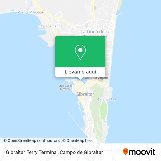 Mapa Gibraltar Ferry Terminal