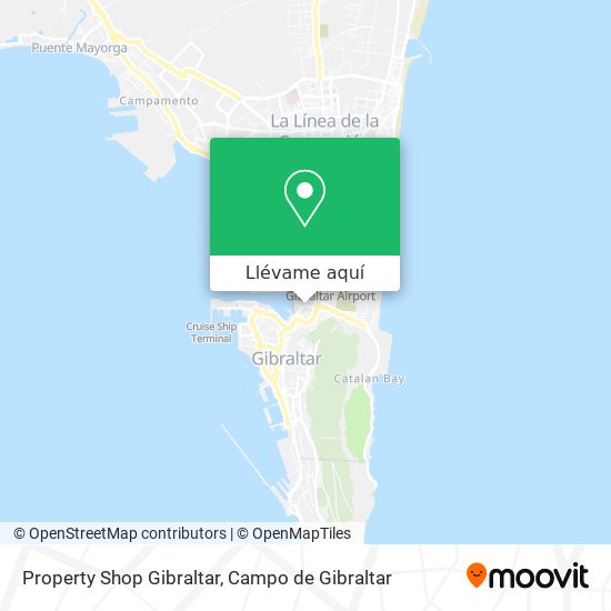 Mapa Property Shop Gibraltar