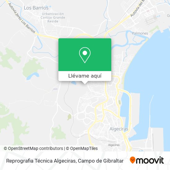 Mapa Reprografia Técnica Algeciras