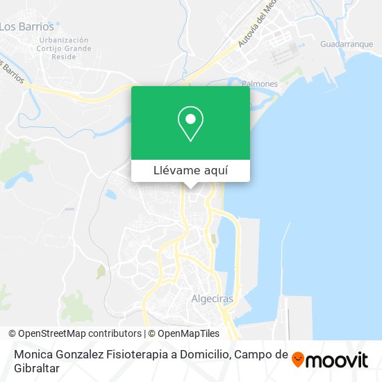 Mapa Monica Gonzalez Fisioterapia a Domicilio