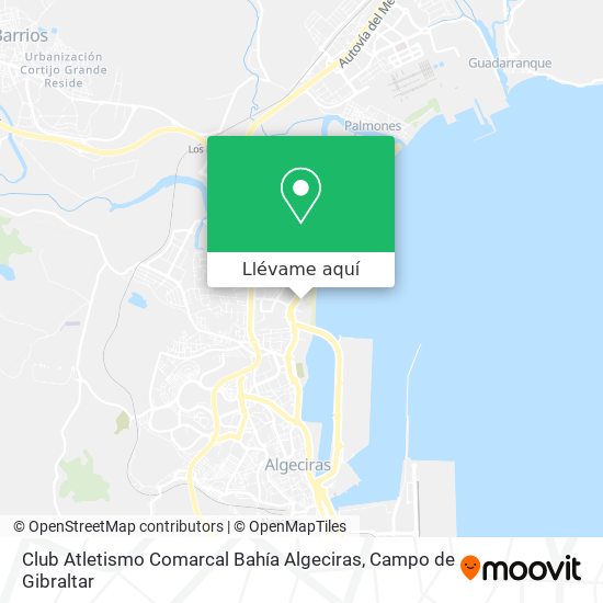 Mapa Club Atletismo Comarcal Bahía Algeciras