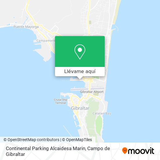 Mapa Continental Parking Alcaidesa Marin
