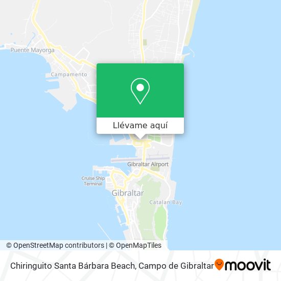 Mapa Chiringuito Santa Bárbara Beach