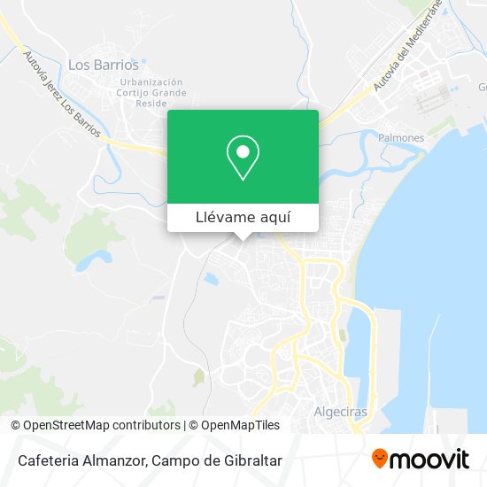 Mapa Cafeteria Almanzor