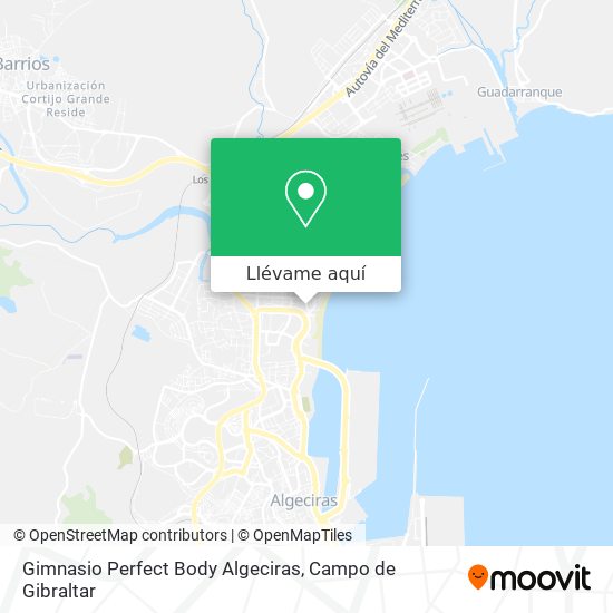 Mapa Gimnasio Perfect Body Algeciras