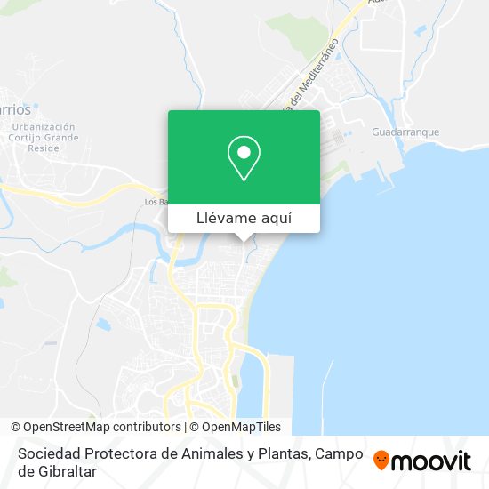 Mapa Sociedad Protectora de Animales y Plantas