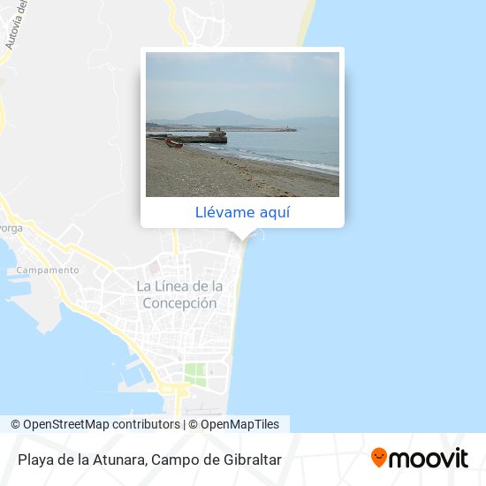 Mapa Playa de la Atunara