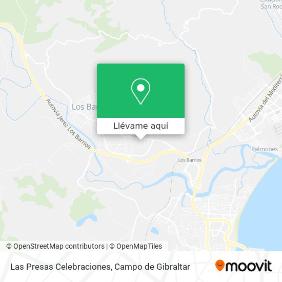 Mapa Las Presas Celebraciones