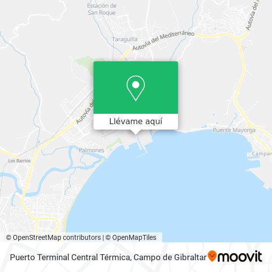 Mapa Puerto Terminal Central Térmica