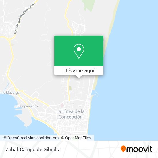 Mapa Zabal