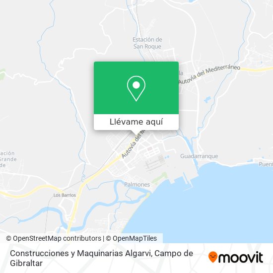 Mapa Construcciones y Maquinarias Algarvi