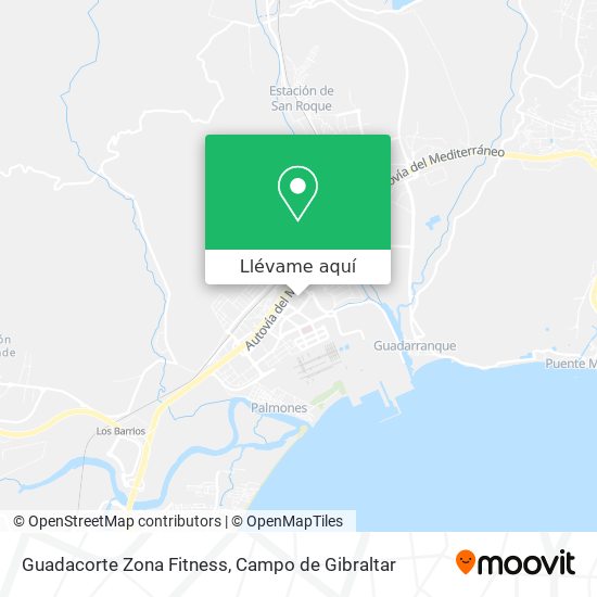 Mapa Guadacorte Zona Fitness
