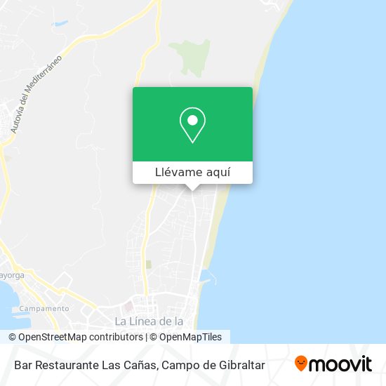Mapa Bar Restaurante Las Cañas