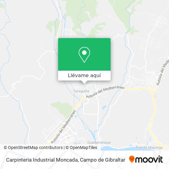 Mapa Carpinteria Industrial Moncada