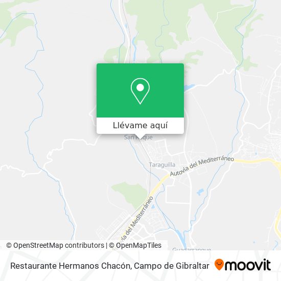 Mapa Restaurante Hermanos Chacón