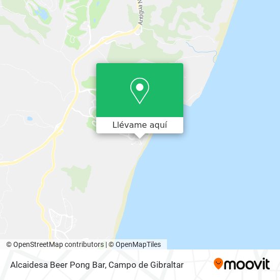 Mapa Alcaidesa Beer Pong Bar