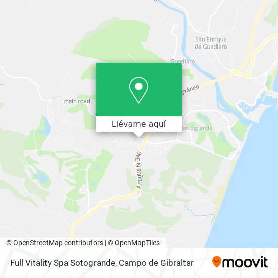 Mapa Full Vitality Spa Sotogrande