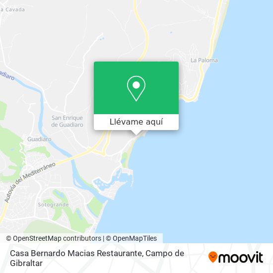 Mapa Casa Bernardo Macias Restaurante