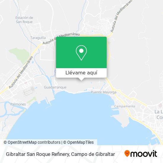 Mapa Gibraltar San Roque Refinery