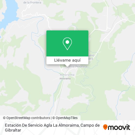 Mapa Estación De Servicio Agla La Almoraima