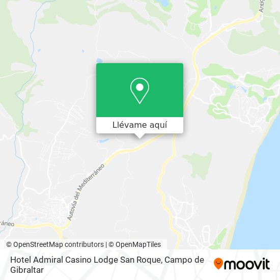 Mapa Hotel Admiral Casino Lodge San Roque