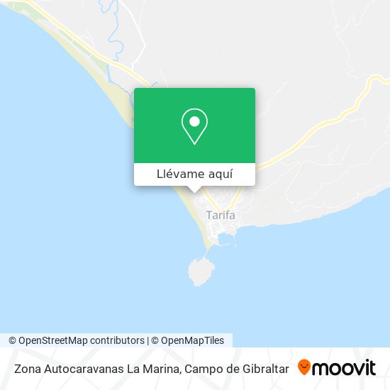 Mapa Zona Autocaravanas La Marina