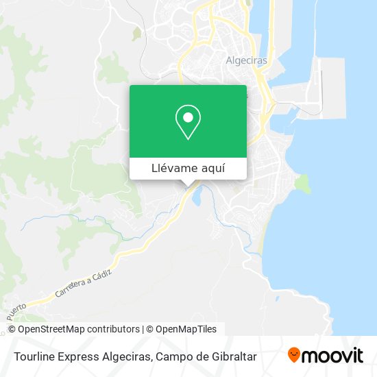 Mapa Tourline Express Algeciras