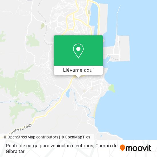 Mapa Punto de carga para vehículos eléctricos