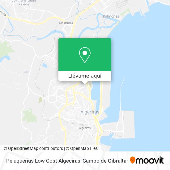 Mapa Peluquerias Low Cost Algeciras